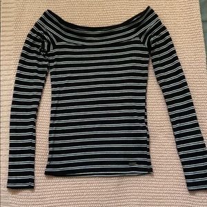 Hollister off the shoulder striped top